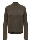 JDYSABRINA L/S HN DETAIL PULLOV KNT NOOS black olive-melange