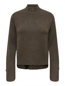 JDYSABRINA L/S HN DETAIL PULLOV KNT NOOS black olive-melange