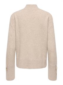 JDYSABRINA L/S HN DETAIL PULLOV KNT NOOS natural melange