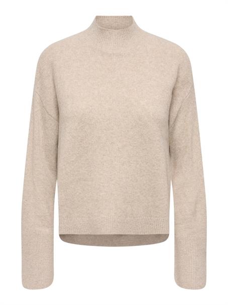 JDYSABRINA L/S HN DETAIL PULLOV KNT NOOS natural melange