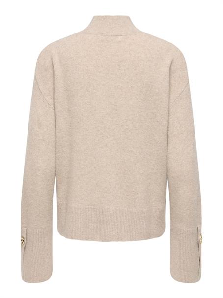 JDYSABRINA L/S HN DETAIL PULLOV KNT NOOS natural melange