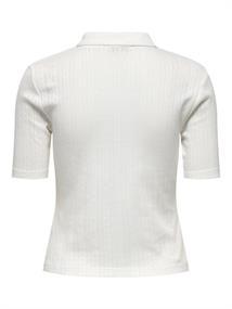 JDYSALSA S/S POLO TOP JRS DIA cloud dancer