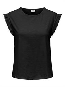 JDYSALVA LIFE S/L CROCHET TOP JRS NOOS black