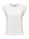 JDYSALVA LIFE S/L CROCHET TOP JRS NOOS cloud dancer