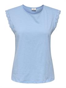 JDYSALVA LIFE S/L CROCHET TOP JRS NOOS frozen fjord