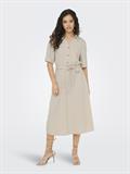 JDYSAY 2/4 MIDI SHIRT DRESS WVN NOOS oatmeal