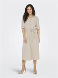 JDYSAY 2/4 MIDI SHIRT DRESS WVN NOOS oatmeal