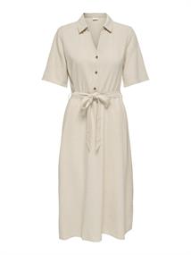 JDYSAY 2/4 MIDI SHIRT DRESS WVN NOOS oatmeal