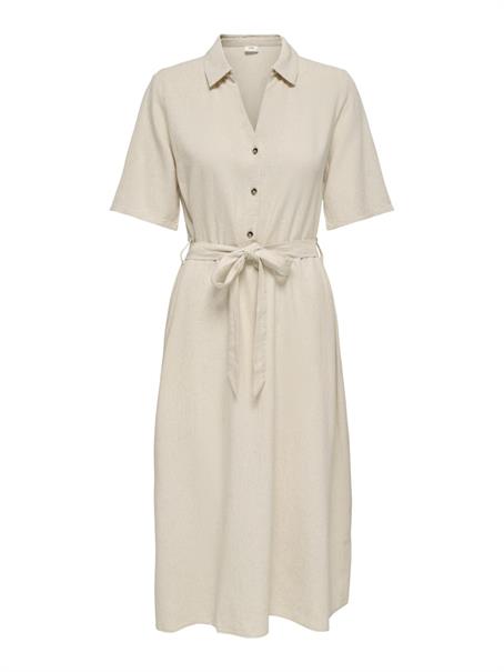 JDYSAY 2/4 MIDI SHIRT DRESS WVN NOOS oatmeal