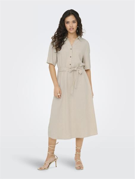 JDYSAY 2/4 MIDI SHIRT DRESS WVN NOOS oatmeal
