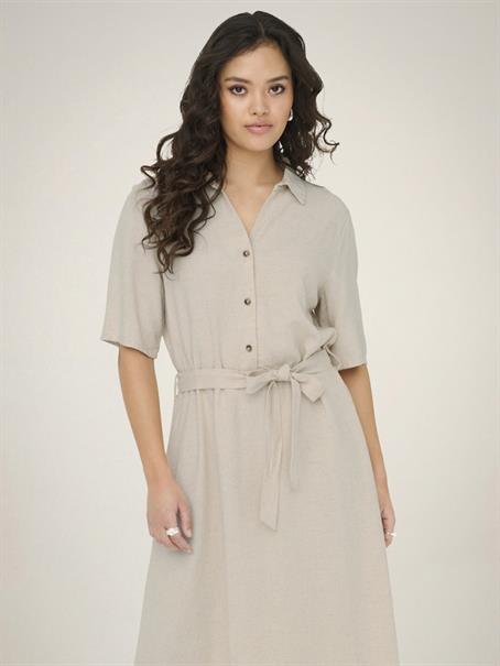 JDYSAY 2/4 MIDI SHIRT DRESS WVN NOOS oatmeal
