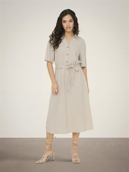 JDYSAY 2/4 MIDI SHIRT DRESS WVN NOOS oatmeal