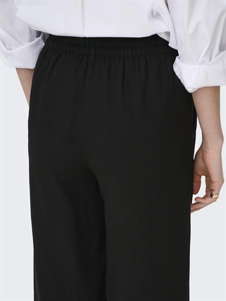 JDYSAY HW LINEN WIDE PANT WVN NOOS black