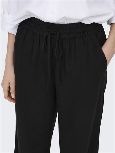 JDYSAY HW LINEN WIDE PANT WVN NOOS black