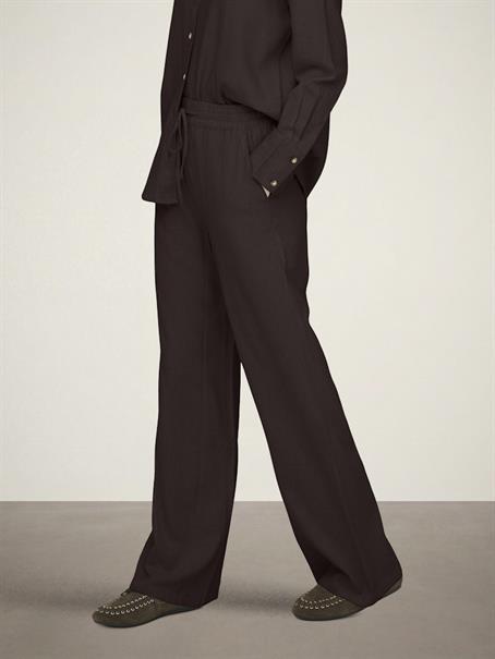 JDYSAY HW LINEN WIDE PANT WVN NOOS chocolate torte