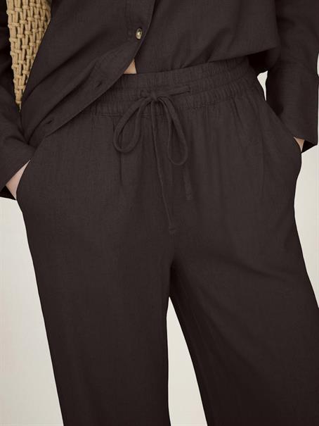JDYSAY HW LINEN WIDE PANT WVN NOOS chocolate torte