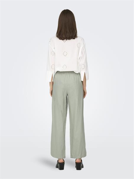 JDYSAY HW LINEN WIDE PANT WVN NOOS desert sage