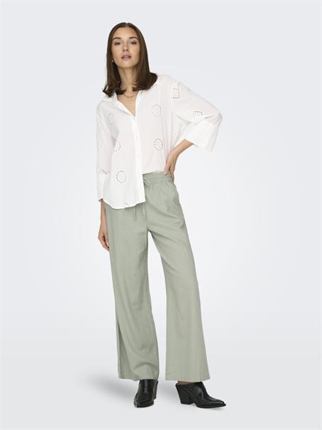 JDYSAY HW LINEN WIDE PANT WVN NOOS desert sage