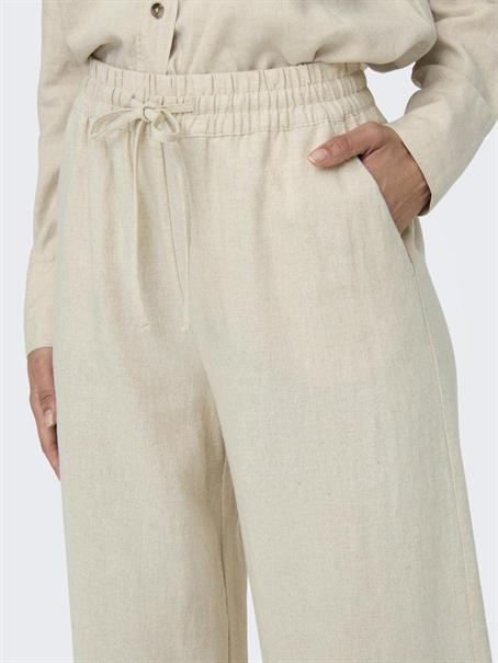 JDYSAY HW LINEN WIDE PANT WVN NOOS oatmeal
