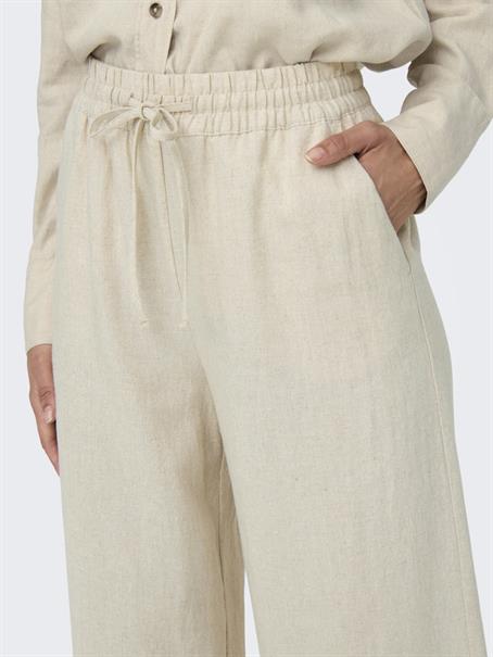 JDYSAY HW LINEN WIDE PANT WVN NOOS oatmeal