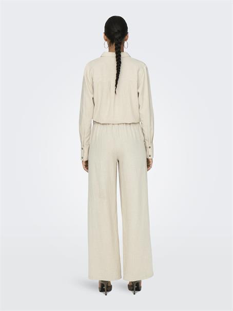 JDYSAY HW LINEN WIDE PANT WVN NOOS oatmeal