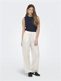 JDYSAY HW LINEN WIDE PANT WVN NOOS snow white