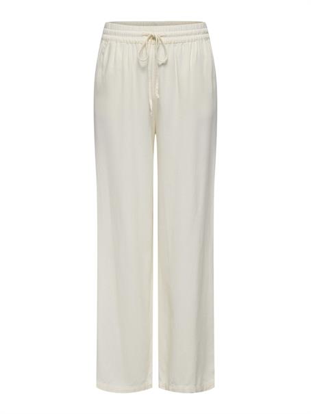 JDYSAY HW LINEN WIDE PANT WVN NOOS snow white