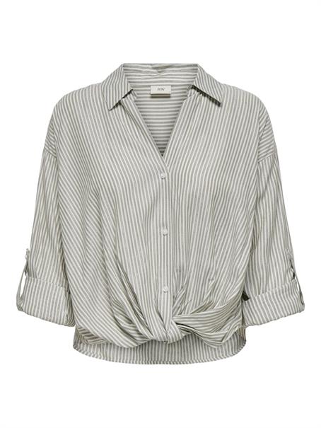 JDYSELMA L/S KNOT LUREX SHIRT WVN cloud dancer2