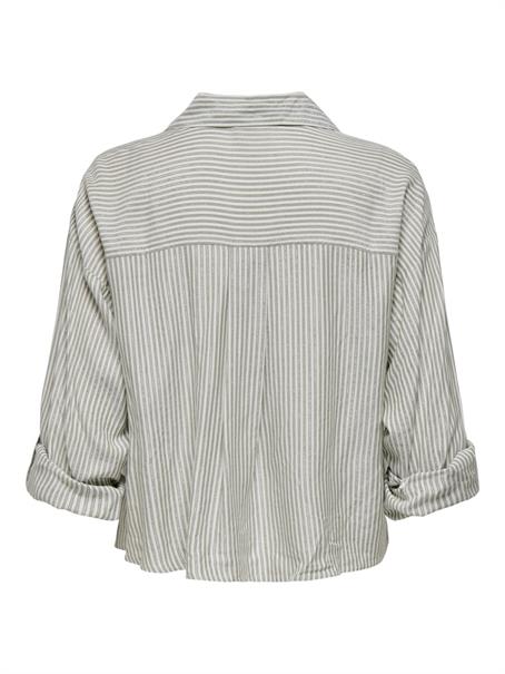 JDYSELMA L/S KNOT LUREX SHIRT WVN cloud dancer2