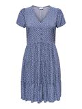 JDYSEZEN LIFE S/S BUTTON DRESS WVN DIA blue indigo