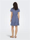 JDYSEZEN LIFE S/S BUTTON DRESS WVN DIA blue indigo