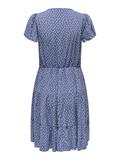 JDYSEZEN LIFE S/S BUTTON DRESS WVN DIA blue indigo