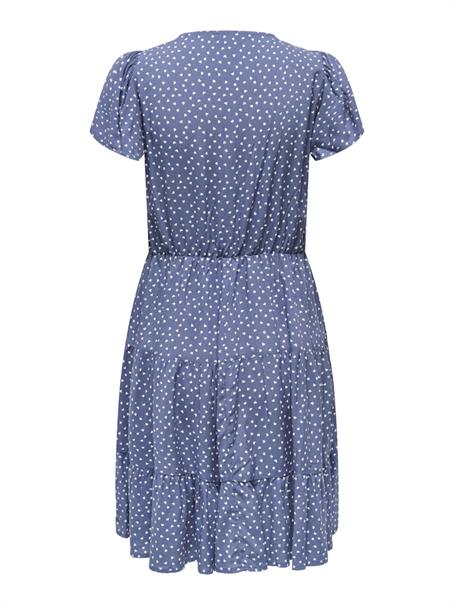 JDYSEZEN LIFE S/S BUTTON DRESS WVN DIA blue indigo