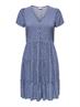 JDYSEZEN LIFE S/S BUTTON DRESS WVN DIA blue indigo