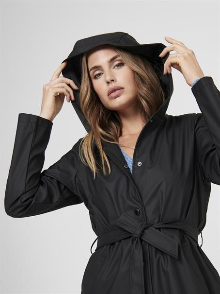 JDYSHELBY BELT RAINCOAT OTW SIE black