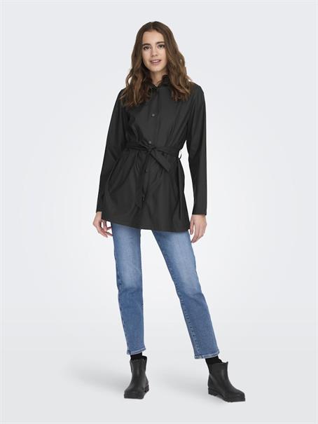 JDYSHELBY BELT RAINCOAT OTW SIE black