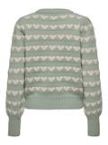 JDYSIGRID LIFE L/S ON PUFF PULL KNT NOOS iceberg green