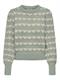 JDYSIGRID LIFE L/S ON PUFF PULL KNT NOOS iceberg green