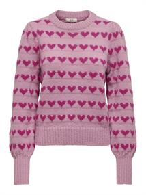JDYSIGRID LIFE L/S ON PUFF PULL KNT NOOS lilas