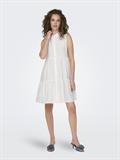 JDYSILAS S/L SHIRT DRESS WVN cloud dancer
