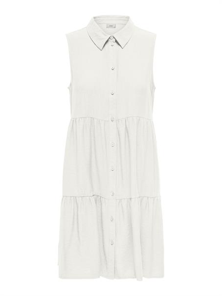 JDYSILAS S/L SHIRT DRESS WVN cloud dancer