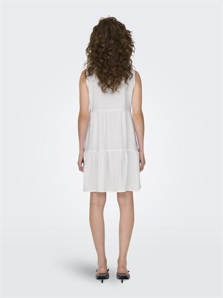 JDYSILAS S/L SHIRT DRESS WVN cloud dancer