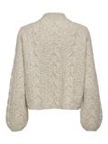 JDYSILJA L/S HN CABLE PULLOVER KNT oatmeal