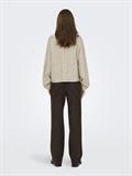 JDYSILJA L/S HN CABLE PULLOVER KNT oatmeal