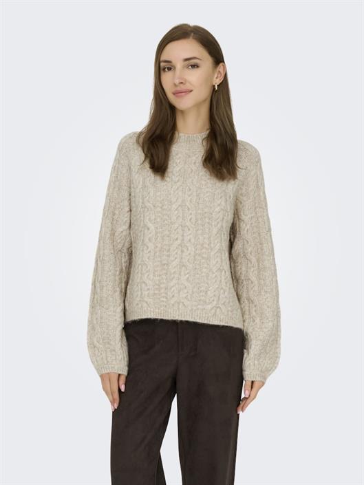 jdysilja-l-s-hn-cable-pullover-knt-oatmeal