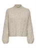 JDYSILJA L/S HN CABLE PULLOVER KNT oatmeal
