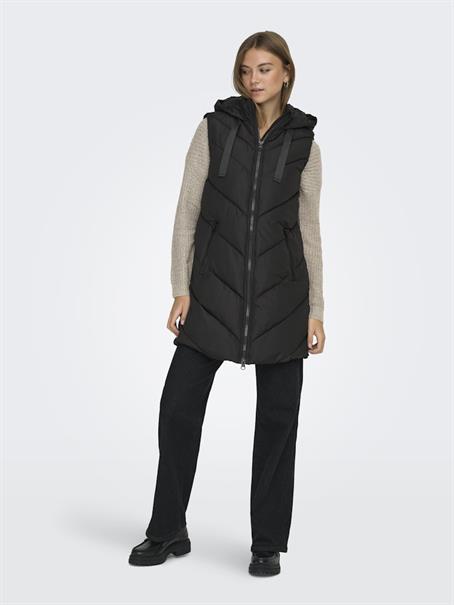 JDYSKYLAR HOOD WAISTCOAT OTW NOOS black