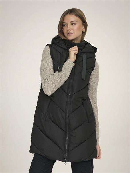 JDYSKYLAR HOOD WAISTCOAT OTW NOOS black