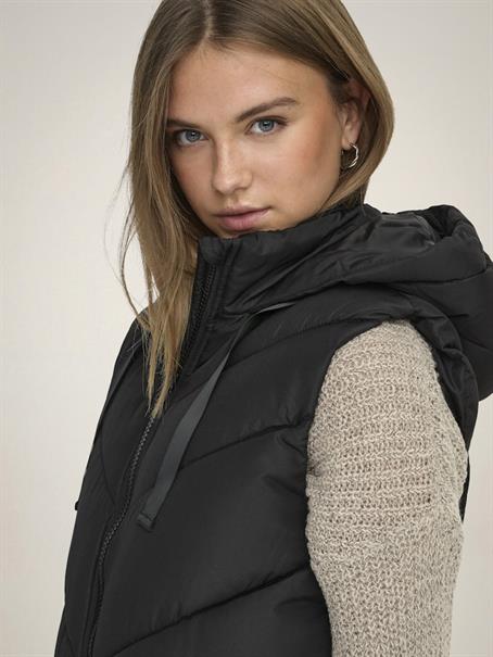 JDYSKYLAR HOOD WAISTCOAT OTW NOOS black