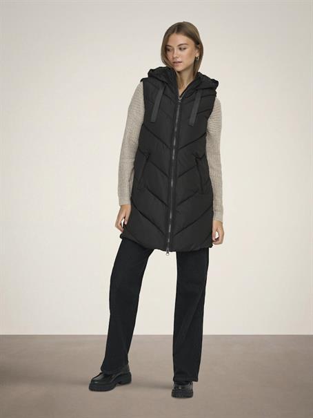 JDYSKYLAR HOOD WAISTCOAT OTW NOOS black